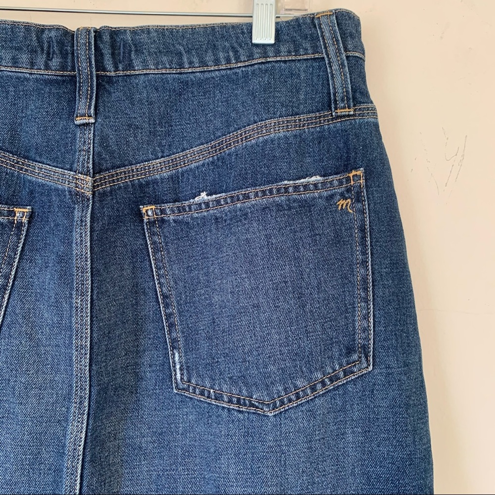 4. Madewell Rigid Denim Mini Skirt Reworked Edition - Picture 8 of 11